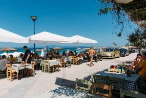 Polichrono's beachfront eateries